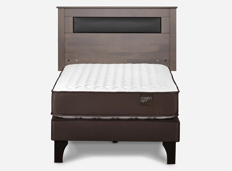CAMA EUROPEA ROSEN ERGO T 1.5 PLAZAS + RESPALDO FERRARA - 1