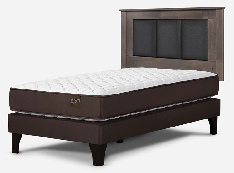 CAMA EUROPEA ROSEN ERGO T 1.5 PLAZAS + RESPALDO RACHEL - 2
