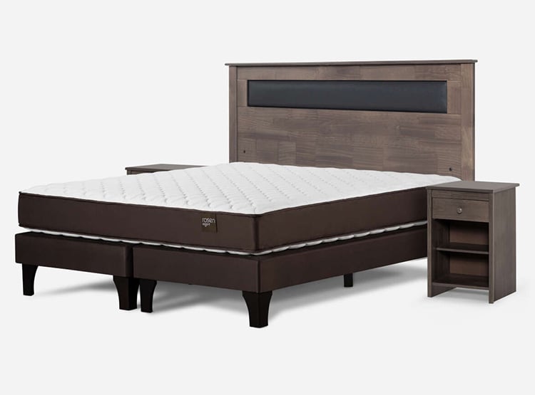 JUEGO DE DORMITORIO ROSEN CAMA EUROPEA ERGO T BD 2 PLAZAS + SET FERRARA - 2