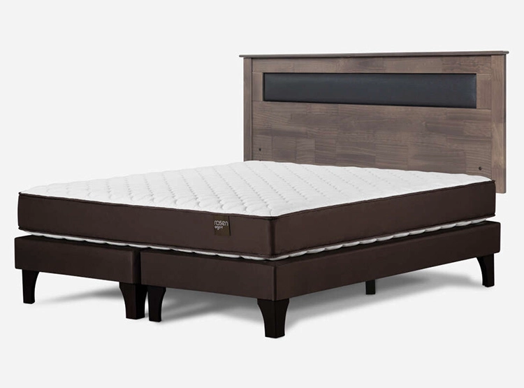 JUEGO DE DORMITORIO ROSEN CAMA EUROPEA ERGO T BD 2 PLAZAS + RESPALDO FERRARA - 2