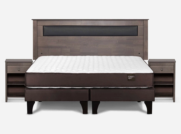JUEGO DE DORMITORIO ROSEN CAMA EUROPEA ERGO T KING + SET FERRARA - 1