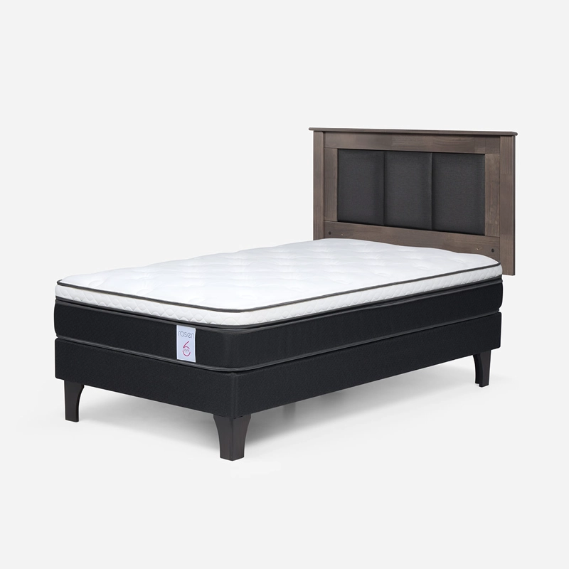 CAMA EUROPEA ROSEN STYLE 6 1.5 PLAZAS + RESPALDO RACHEL - 2