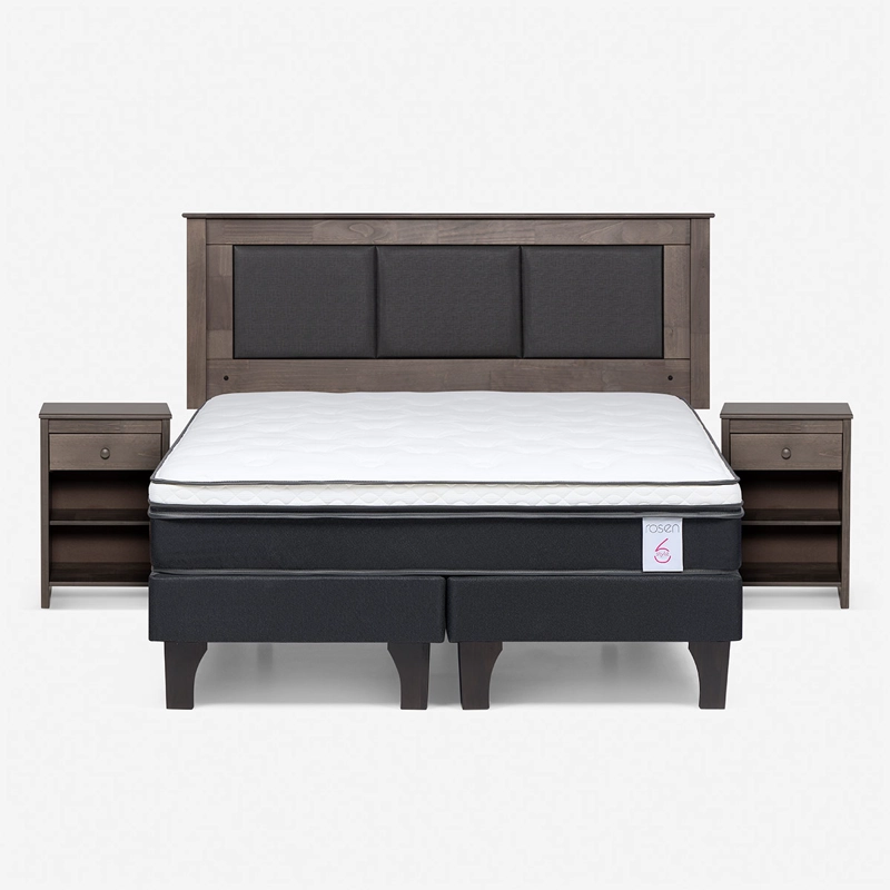JUEGO DE DORMITORIO ROSEN CAMA EUROPEA STYLE 6 BD 2 PLAZAS + SET RACHEL - 1