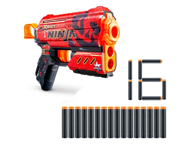 PACK 2 LANZA DARDOS FLUX SKINS CON 16 DARDOS X-SHOT - 2