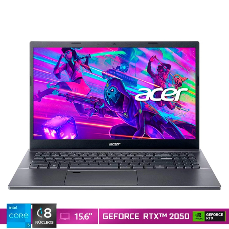 NOTEBOOK GAMER ACER ASPIRE 5 A515-58GM-56XX-1 INTEL CORE I5 16GB RAM 512GB SSD NVIDIA RTX 2050 15.6 - 1