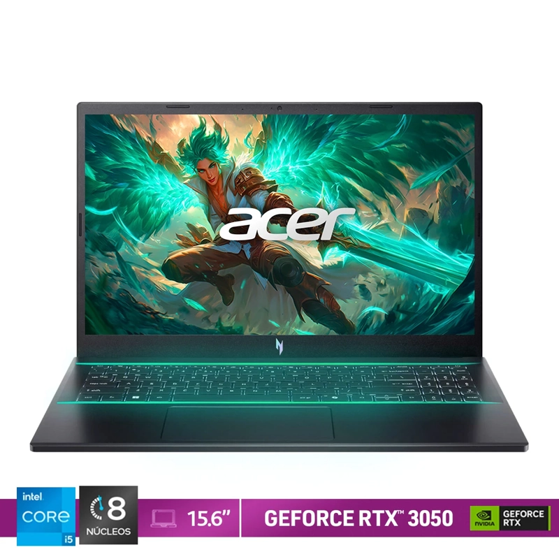 NOTEBOOK GAMER ACER NITRO V ANV15-51-53TQ-1 INTEL CORE I5 16 GB RAM 512 GB SSD NVIDIA RTX 3050 15.6 - 1