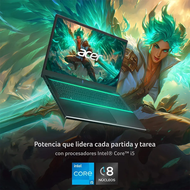 NOTEBOOK GAMER ACER NITRO V ANV15-51-53TQ-1 INTEL CORE I5 16 GB RAM 512 GB SSD NVIDIA RTX 3050 15.6 - 3