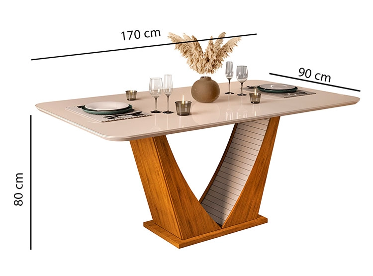 JUEGO DE COMEDOR ALTAVISION DALILA 6S  - 6