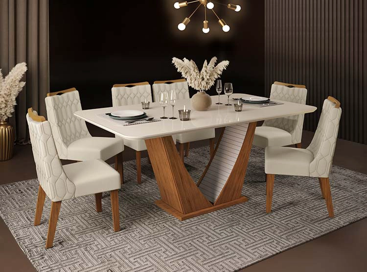 JUEGO DE COMEDOR ALTAVISION DALILA 6S  - 8