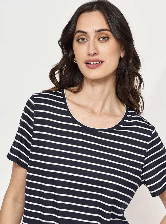 POLERA MANGA CORTA MUJER AZIZ ESTAMPADA - 3