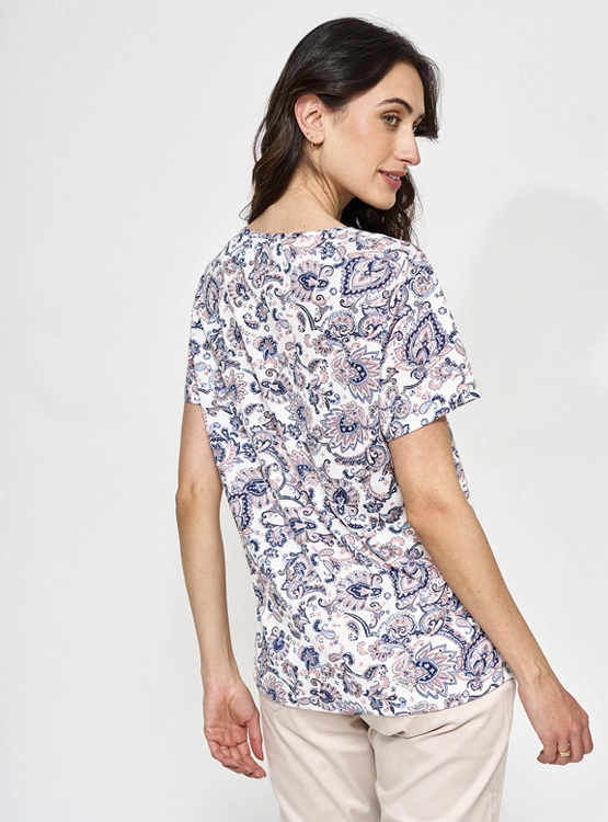 POLERA MANGA CORTA MUJER AZIZ ESTAMPADA - 2