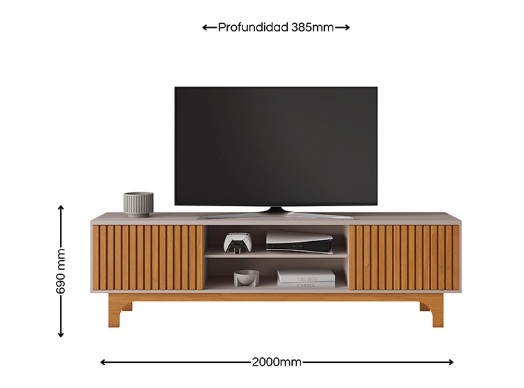 RACK TV DI PORETTI DESIGN TRIUNFO 70" - 3