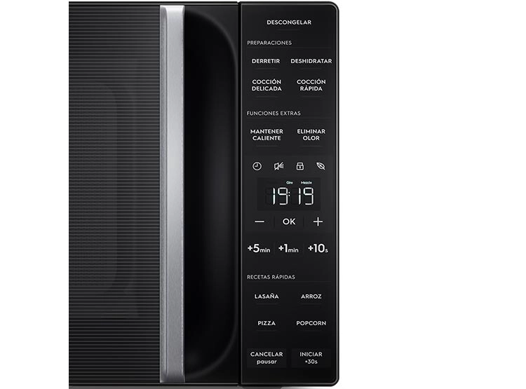 MICROONDAS ELECTROLUX 25 L ME25N DIGITAL NEGRO PLATO GIRATORIO - 6