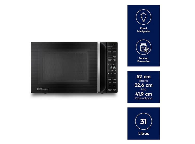 MICROONDAS DIGITAL ELECTROLUX 31 L ME31N NEGRO  - 3