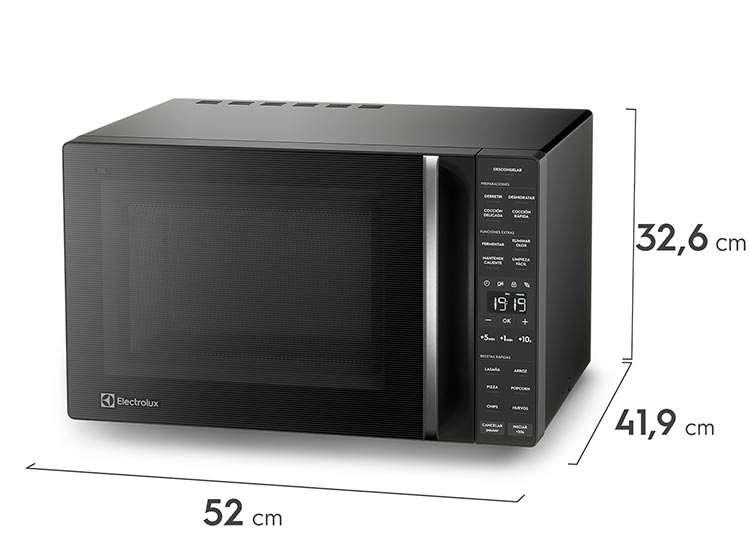 MICROONDAS DIGITAL ELECTROLUX 31 L ME31N NEGRO  - 5