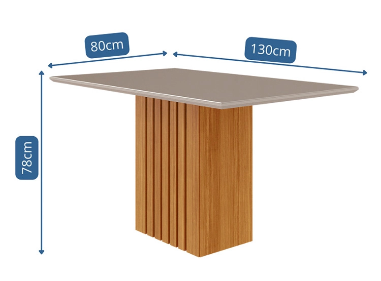 JUEGO DE COMEDOR DECOCASA ANA PAO NU 4 SILLAS CRUDO - 6