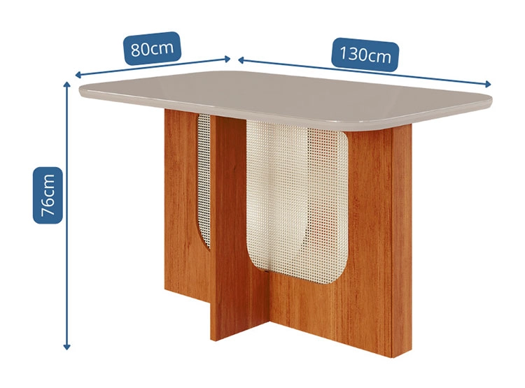 JUEGO DE COMEDOR DECOCASA LOUIS PAOLA NU 4 SILLAS CRUDO - 4