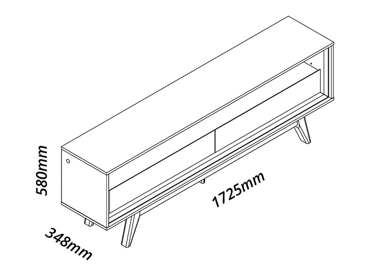 RACK TV DECOCASA REQUINTE 1.72 CAFE CLARO 75" - 2