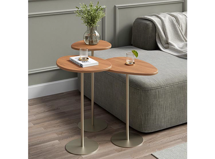 SET 3 MESAS DE CENTRO DECOCASA BOTANIC METAL 43 X 36.3 CM - 6