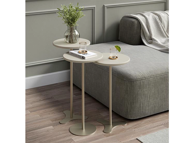 SET 3 MESAS DE CENTRO DECOCASA ORB METAL 30 X 30 CM