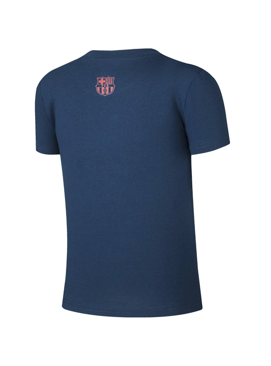 POLERA MANGA CORTA NIÑO FEXPRO AZUL MARINO BASIC BCN - 2
