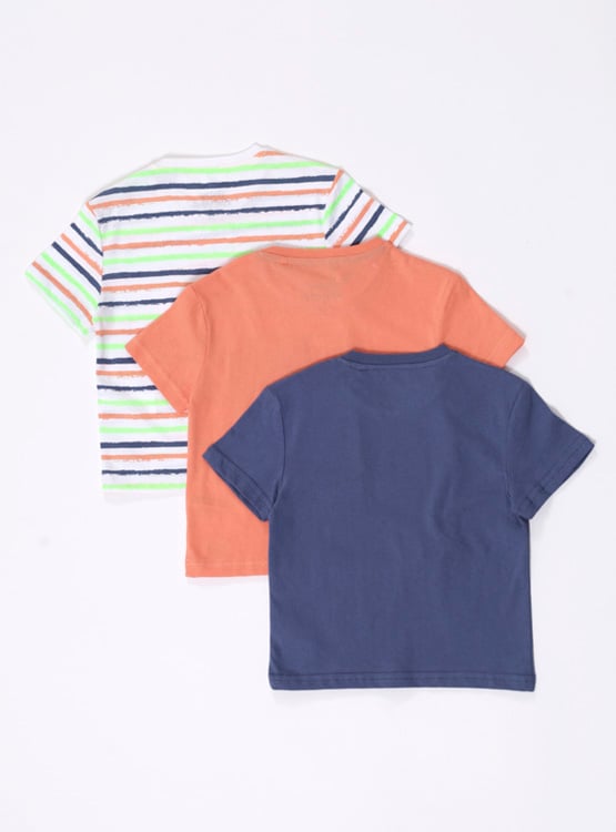 TRIPACK POLERAS MANGA CORTA NIÑO BABY HARVEST - 2