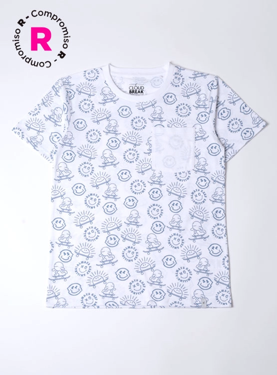 POLERA MANGA CORTA NIÑO CLOUDBREAK