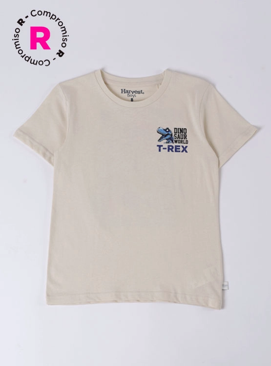 POLERA MANGA CORTA  NIÑO HARVEST PRINT ESPALDA - 1