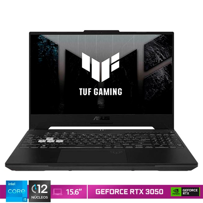NOTEBOOK GAMER ASUS TUF F15 FX507ZC4 INTEL CORE I5 8GB RAM 512GB SSD NVIDIA RTX 3050 15.6