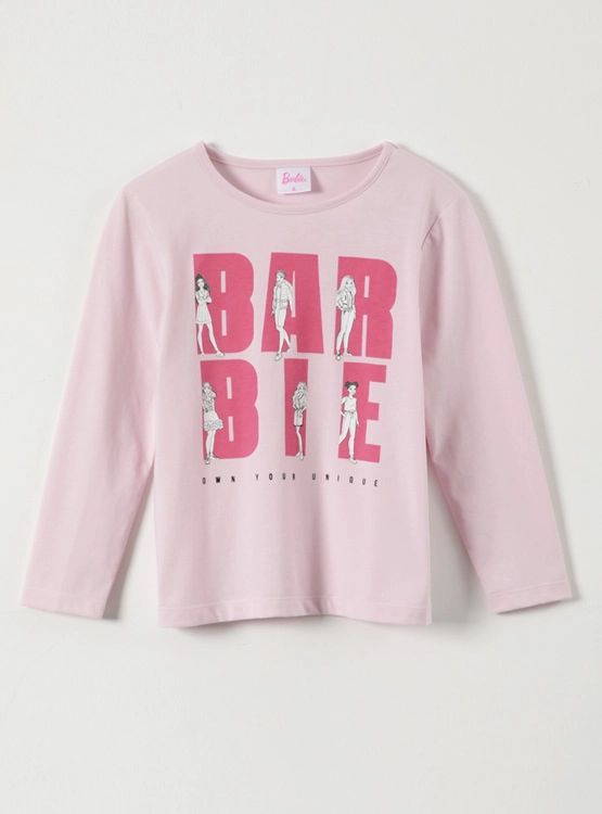 POLERA MANGA LARGA NIÑA BARBIE - 1