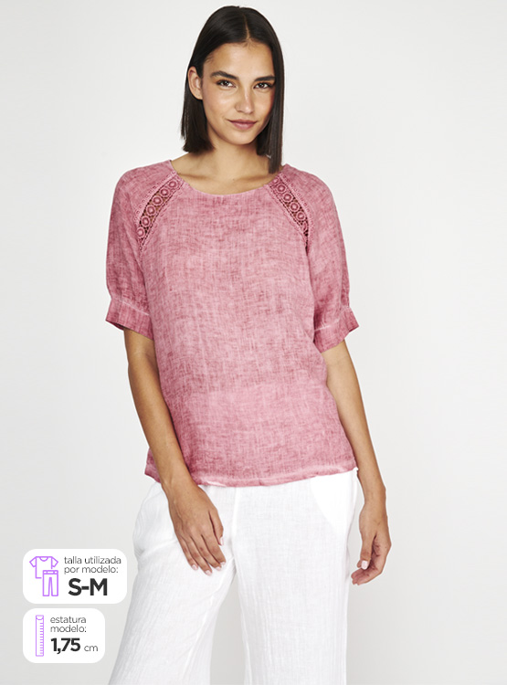 BLUSA CACHAREL MANGA 3/4
