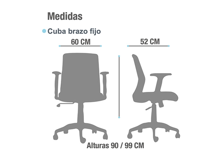 SILLA CONTATTO CUBA FIJA - 5