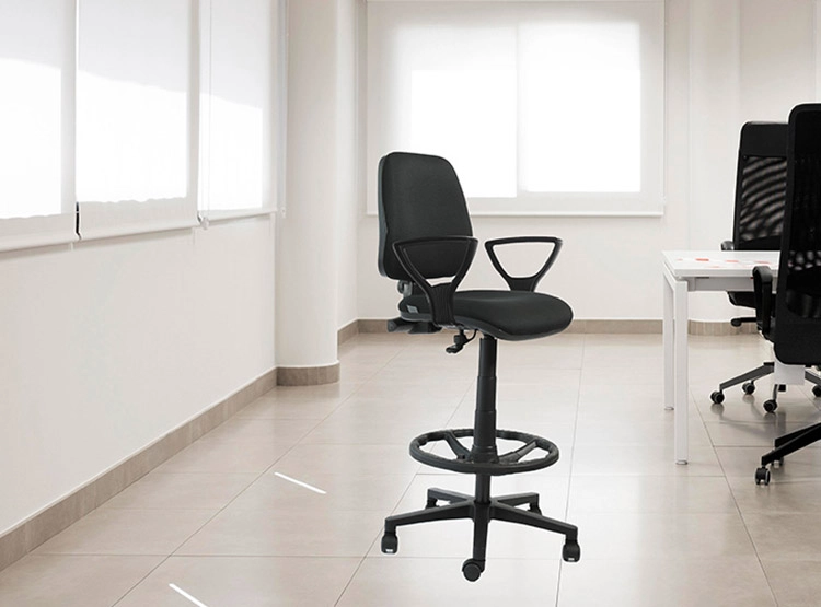 SILLA CONTATTO RUDY MEDIA BRAZO FIJO CAJERO - 5