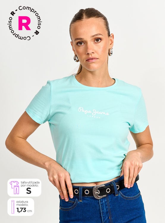 POLERA PEPE JEANS MANGA CORTA PRINT - 1