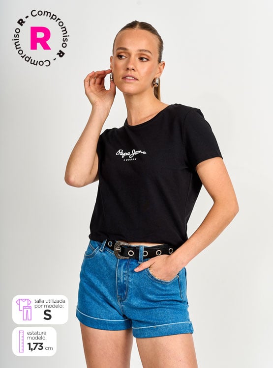 POLERA PEPE JEANS MANGA CORTA PRINT - 1