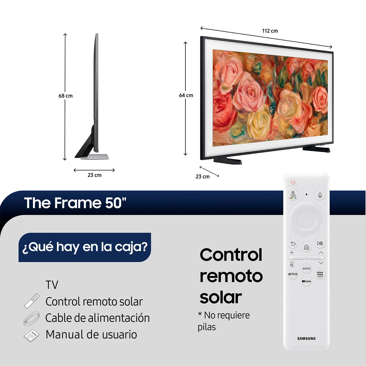 SMART TV SAMSUNG QLED UHD 4K 50" THE FRAME - 3