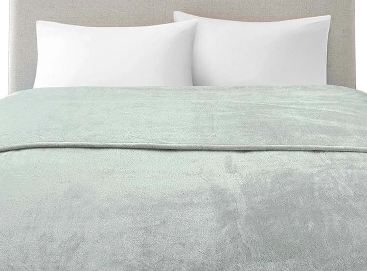 FRAZADA ILLUSIONS FLANNEL 2 PLAZAS 220 X 210 CM GRIS
