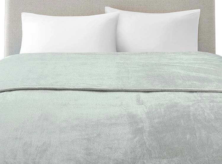 FRAZADA ILLUSIONS FLANNEL 1.5 PLAZAS 220 X 160 CM GRIS - 1