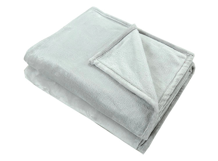 FRAZADA ILLUSIONS FLANNEL 1.5 PLAZAS 220 X 160 CM GRIS - 2