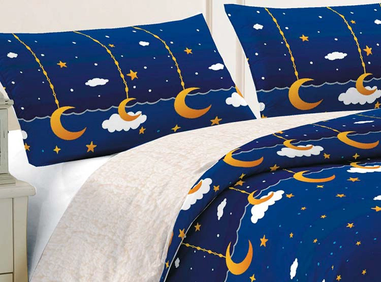 PLUMÓN ILLUSIONS DREAMS 1.5 PLAZAS AZUL MARINO SHERPA - 1