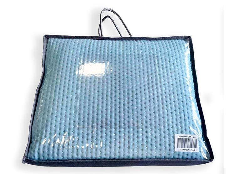 CUBRECAMA QUILT ILLUSIONS KING AGUA LISO ATENAS - 2