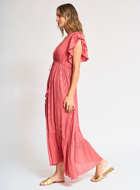 VESTIDO TATIENNE ESCOTE CRUZADO Y CINTURA ELASTICADA - 2