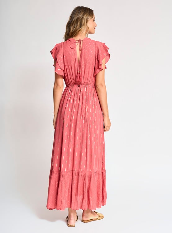 VESTIDO TATIENNE ESCOTE CRUZADO Y CINTURA ELASTICADA - 3