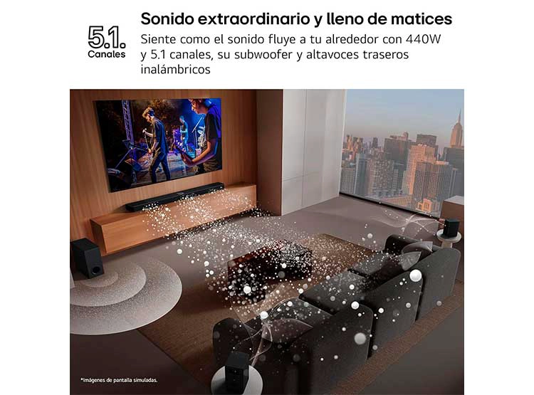SOUNDBAR LG S60TR 440W 5.1 CANALES - 10