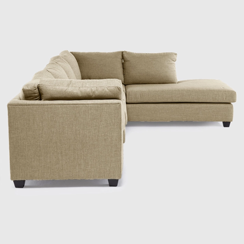 SOFÁ SECCIONAL DERECHO BARRA DESIGN AVERILL 4 CUERPOS CAFÉ - 3