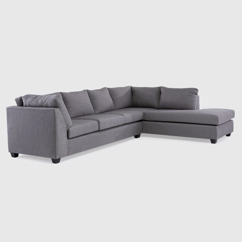 SOFÁ SECCIONAL DERECHO BARRA DESIGN AVERILL 4 CUERPOS CAFÉ - 2