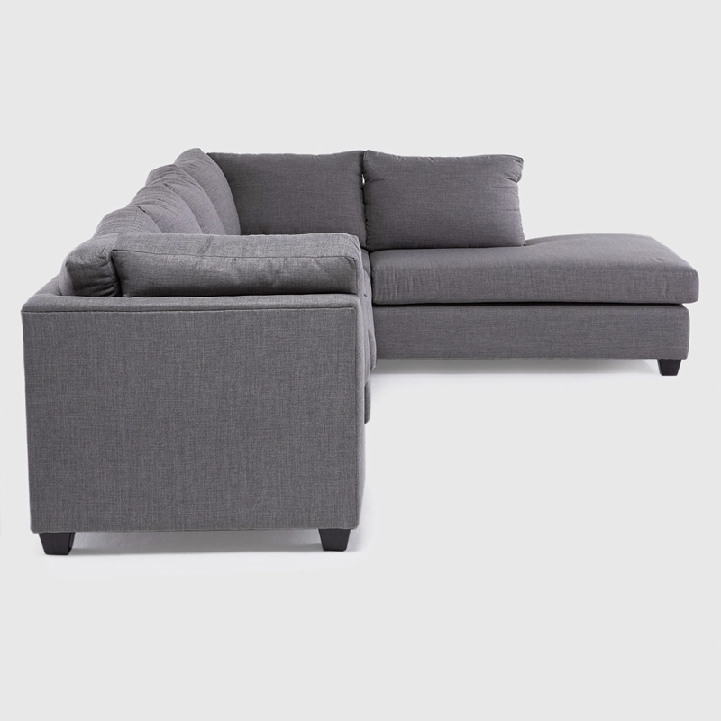 SOFÁ SECCIONAL DERECHO BARRA DESIGN AVERILL 4 CUERPOS CAFÉ - 3