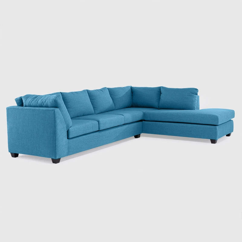 SOFÁ SECCIONAL DERECHO BARRA DESIGN AVERILL 4 CUERPOS CAFÉ - 2