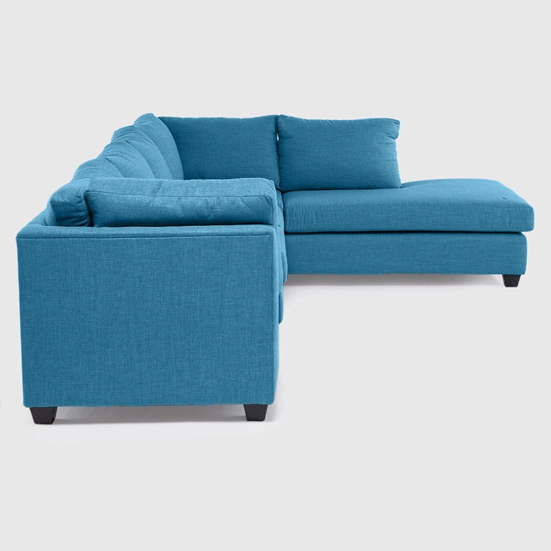 SOFÁ SECCIONAL DERECHO BARRA DESIGN AVERILL 4 CUERPOS CAFÉ - 3