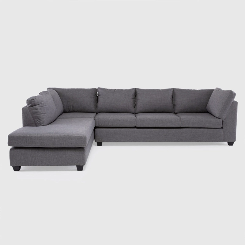 SOFÁ SECCIONAL IZQUIERDO BARRA DESIGN AVERILL 4 CUERPOS CAFÉ - 1